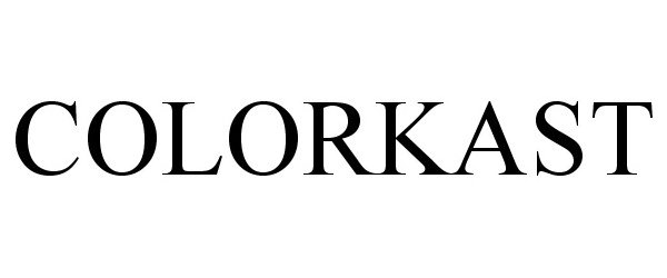 Trademark Logo COLORKAST