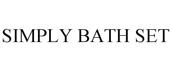 Trademark Logo SIMPLY BATH SET