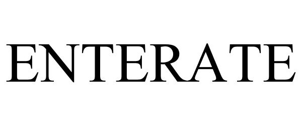 Trademark Logo ENTERATE
