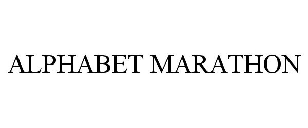 Trademark Logo ALPHABET MARATHON