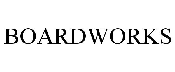 Trademark Logo BOARDWORKS