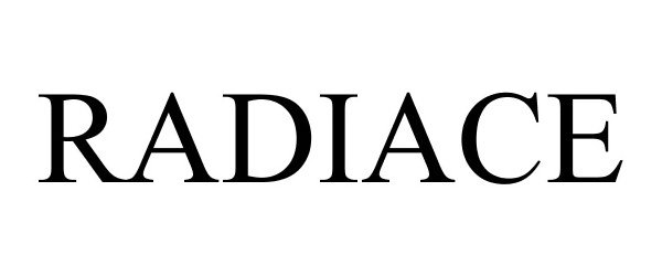 Trademark Logo RADIACE