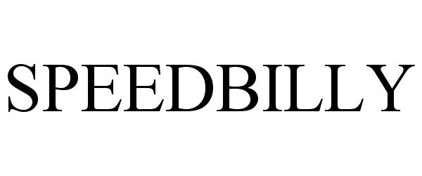 Trademark Logo SPEEDBILLY
