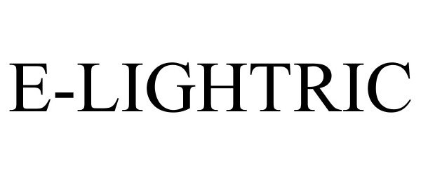 Trademark Logo E-LIGHTRIC