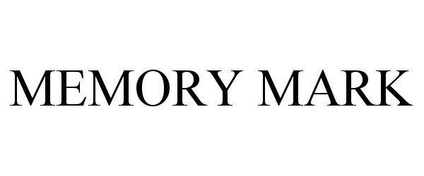 Trademark Logo MEMORY MARK
