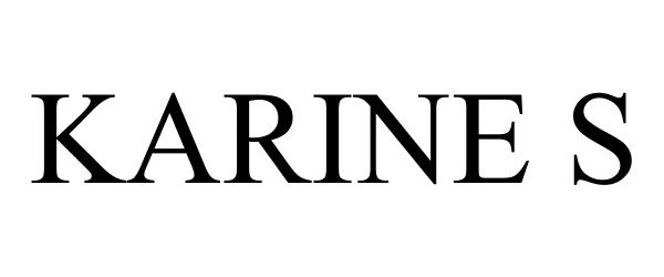 Trademark Logo KARINE S