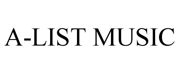  A-LIST MUSIC