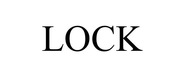 Trademark Logo LOCK