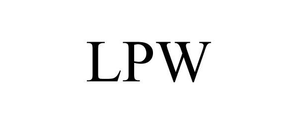 Trademark Logo LPW