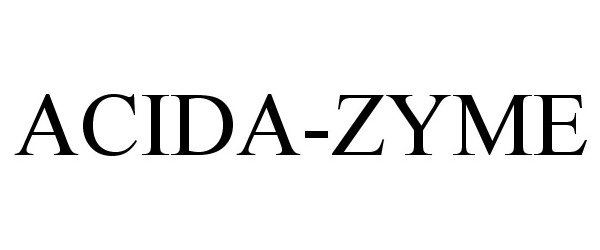 Trademark Logo ACIDA-ZYME