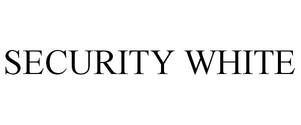 Trademark Logo SECURITY WHITE