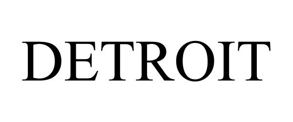 Trademark Logo DETROIT