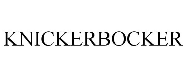 Trademark Logo KNICKERBOCKER