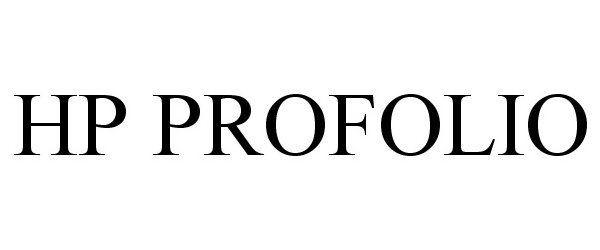 Trademark Logo HP PROFOLIO