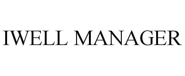 Trademark Logo IWELL MANAGER