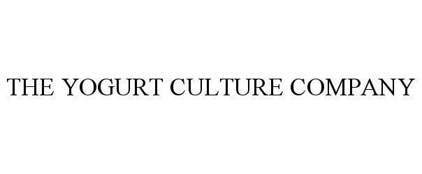 Trademark Logo THE YOGURT CULTURE COMPANY