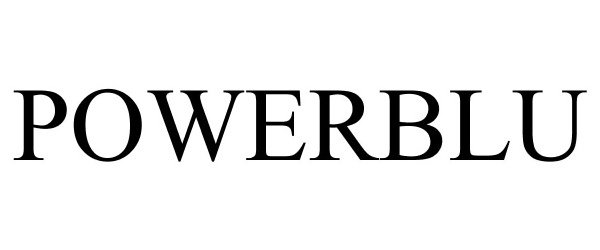 Trademark Logo POWERBLU