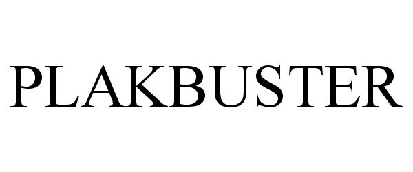 Trademark Logo PLAKBUSTER