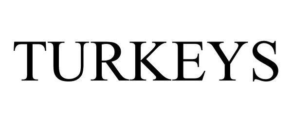 Trademark Logo TURKEYS