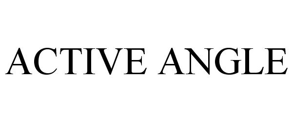 Trademark Logo ACTIVE ANGLE