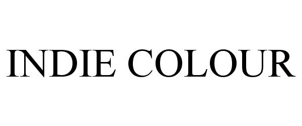 Trademark Logo INDIE COLOUR