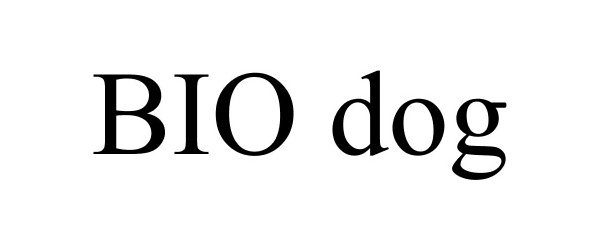 Trademark Logo BIO DOG