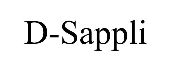 Trademark Logo D-SAPPLI