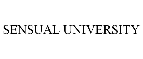 Trademark Logo SENSUAL UNIVERSITY