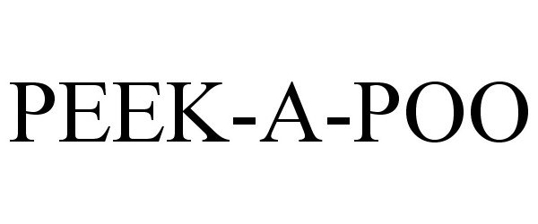 Trademark Logo PEEK-A-POO