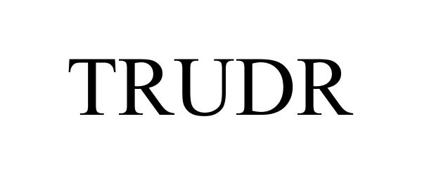 Trademark Logo TRUDR