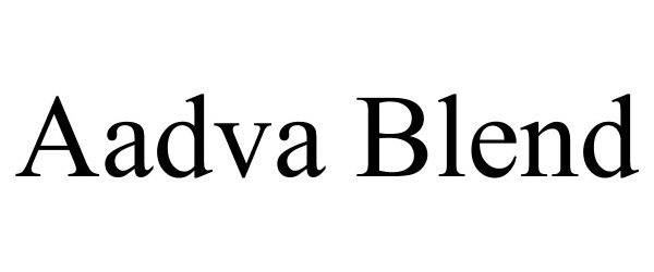 Trademark Logo AADVA BLEND