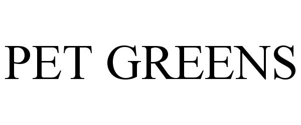 Trademark Logo PET GREENS