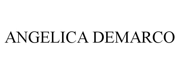 Trademark Logo ANGELICA DEMARCO