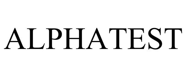 Trademark Logo ALPHATEST