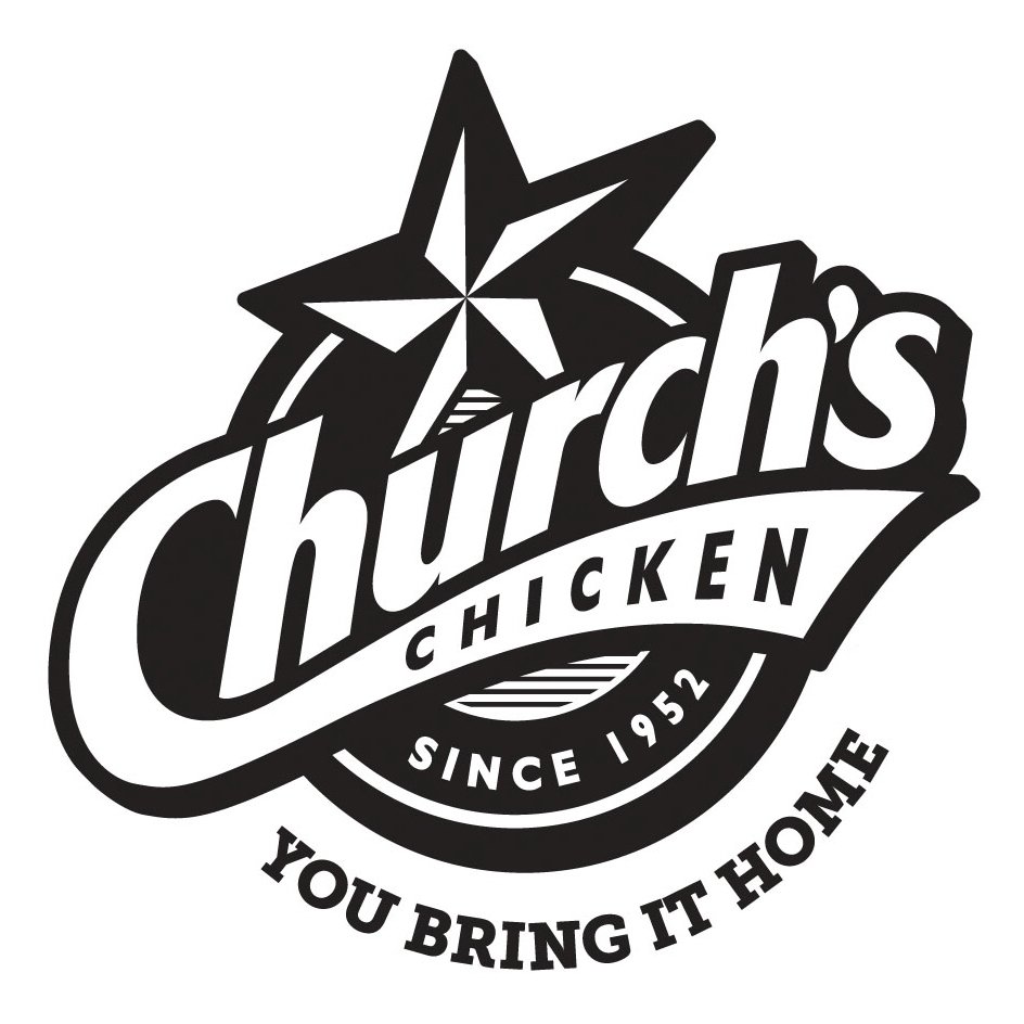 Trademark Logo CHURCH'S CHICKEN YOU BRING IT HOME SINCE 1952