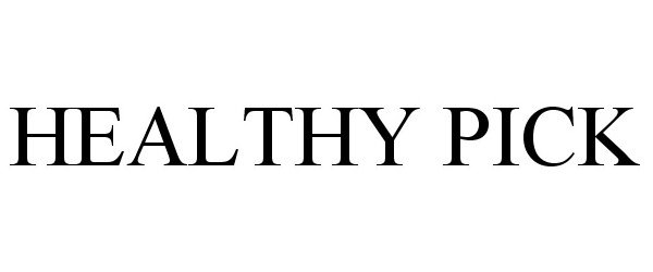 Trademark Logo HEALTHY PICK