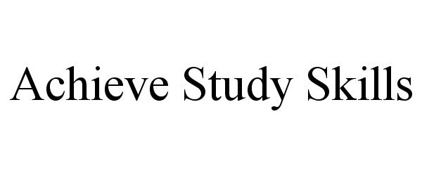  ACHIEVE STUDY SKILLS