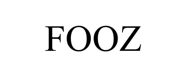 Trademark Logo FOOZ