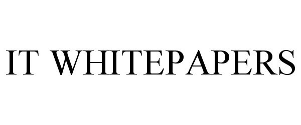 Trademark Logo IT WHITEPAPERS