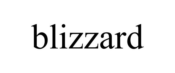 Trademark Logo BLIZZARD