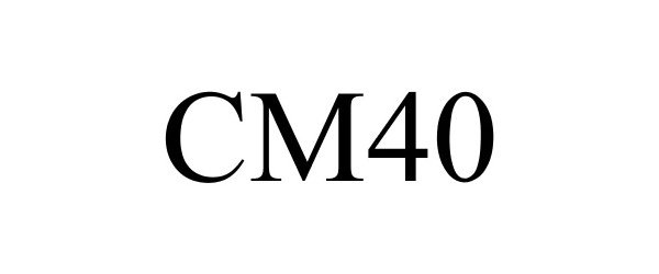Trademark Logo CM40