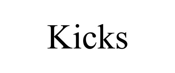 Trademark Logo KICKS