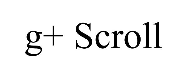 Trademark Logo G+ SCROLL