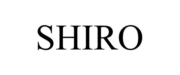 Trademark Logo SHIRO
