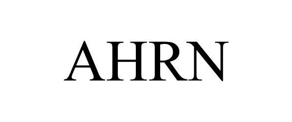 Trademark Logo AHRN