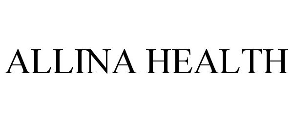 Trademark Logo ALLINA HEALTH