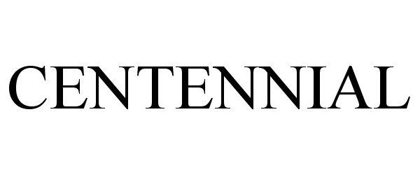 Trademark Logo CENTENNIAL