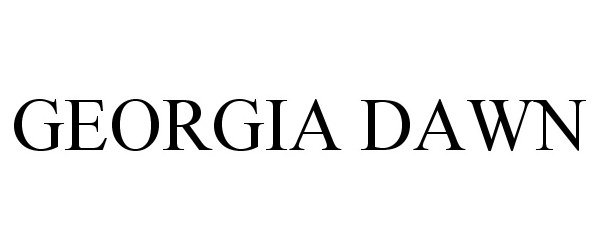 Trademark Logo GEORGIA DAWN