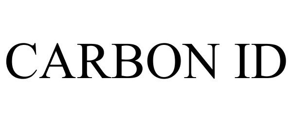 Trademark Logo CARBON ID