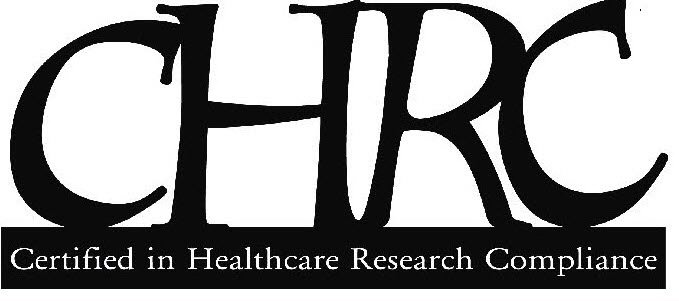 Trademark Logo CHRC CERTIFIED IN HEALTHCARE RESEARCH COMPLIANCE